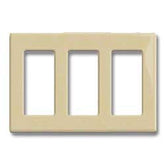 Leviton 80311-S Decora Plus Snap-On 3 Gang Screwless Wallplate
